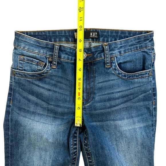 Kut From The Kloth Stevie Straight Leg Mid Rise Jeans Size 4 - Picture 8 of 15